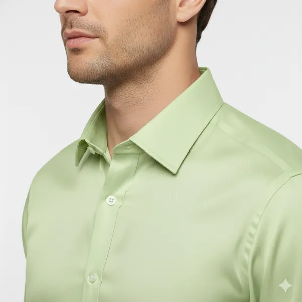 Light_Green_Satin_Regular_Fit_Full_Sleeve_Formal_Shirt_For_Men