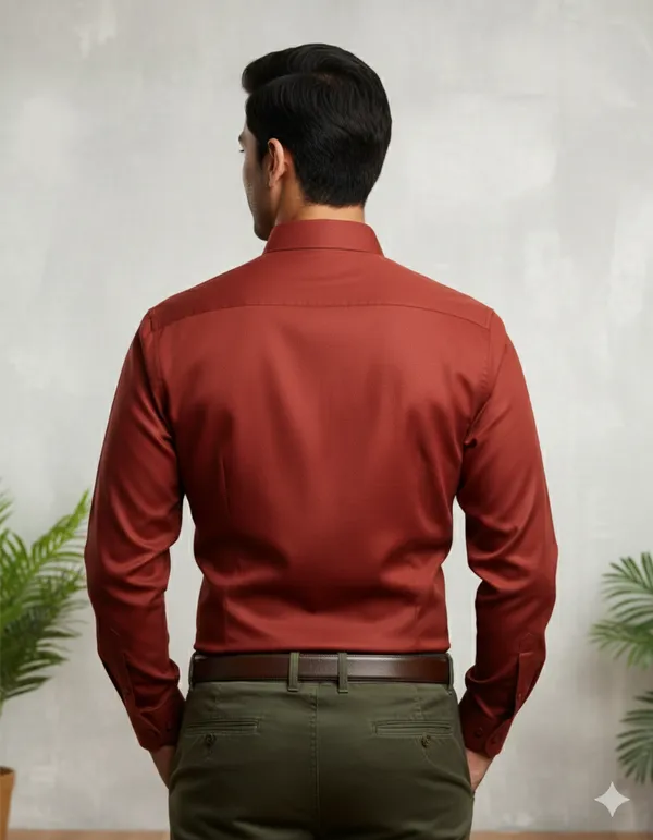 Rust_Satin_Slim_Fit_Full_Sleeve_Formal_Shirt_For_Men