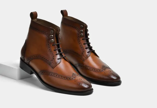 Tan_Leather_Brogue_Ankle_Boots_For_Men