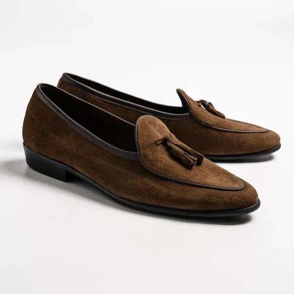 Brown_Suede_Tassel_Loafers_For_Men
