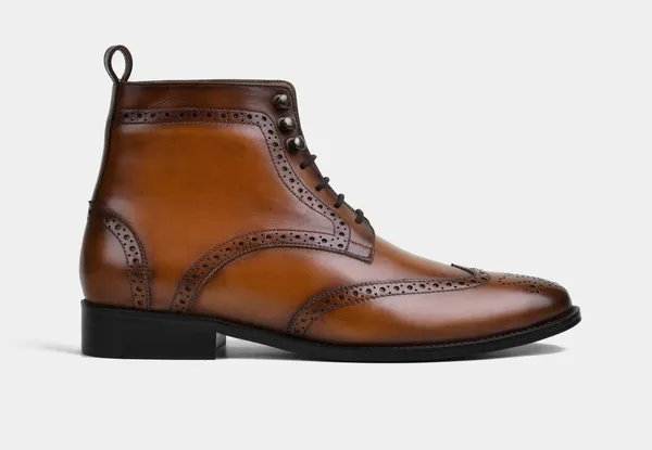 Tan_Leather_Brogue_Ankle_Boots_For_Men