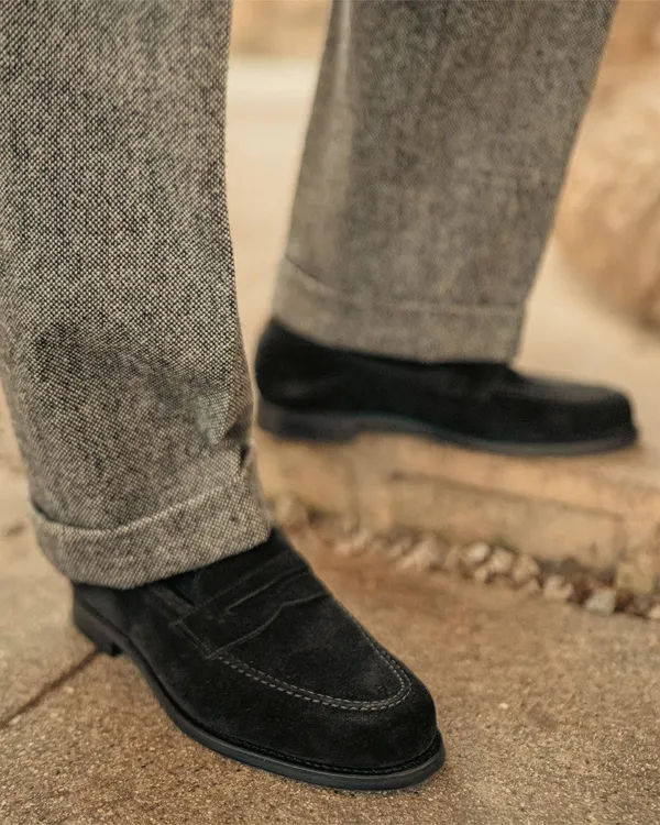 Black_Suede_Penny_Loafers_For_Men