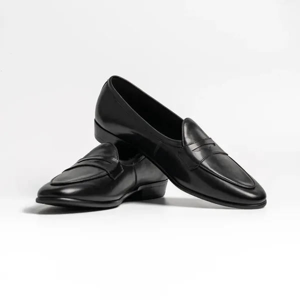 Black_Leather_Penny_Loafers_For_Men