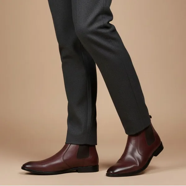 Burgundy_Leather_Chelsea_Boots_For_Men