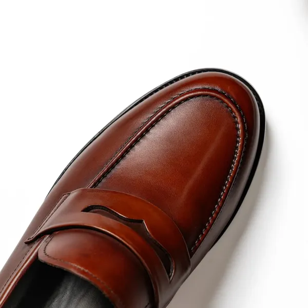 Brown_Leather_Slip-On_Penny_Loafers_For_Men