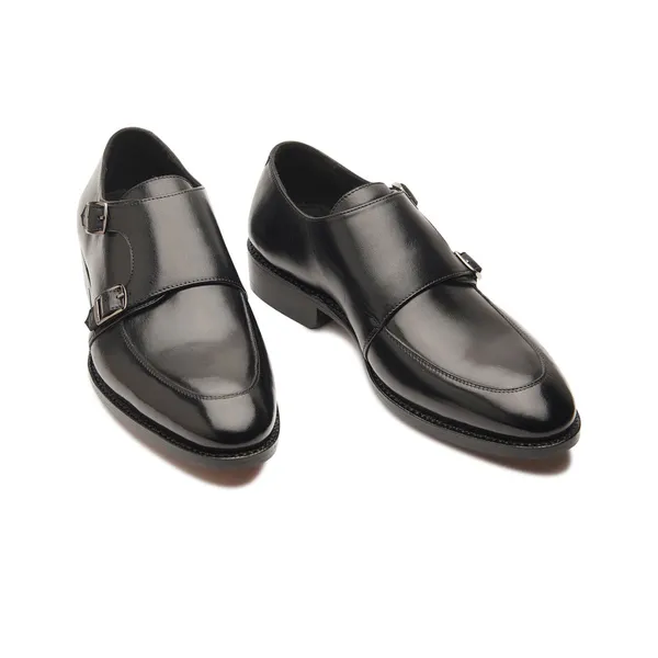 Black_Leather_Double_Monk_Strap_Formal_Shoes_For_Men