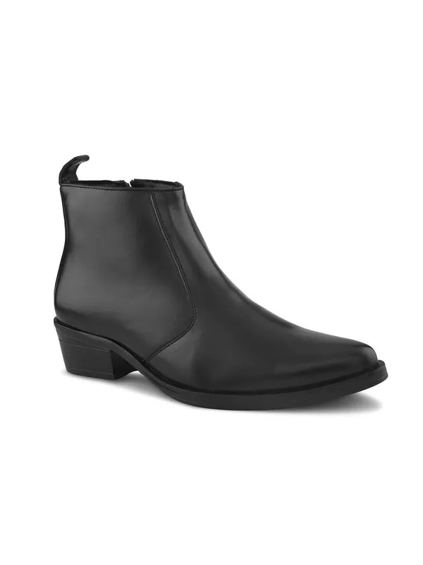 Black_Leather_Pointed_Toe_Chelsea_Boots_For_Men