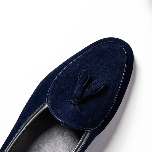 Navy_Blue_Suede_Tassel_Loafers_For_Men