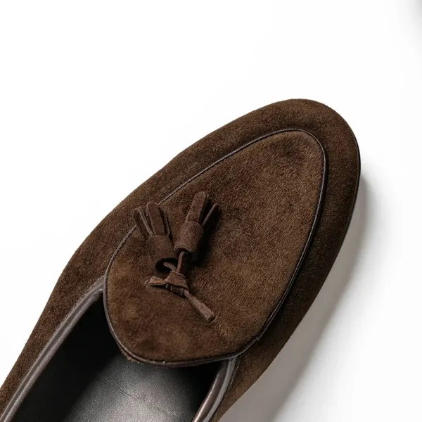 Coca_Brown_Suede_Tassel_Loafers_For_Men