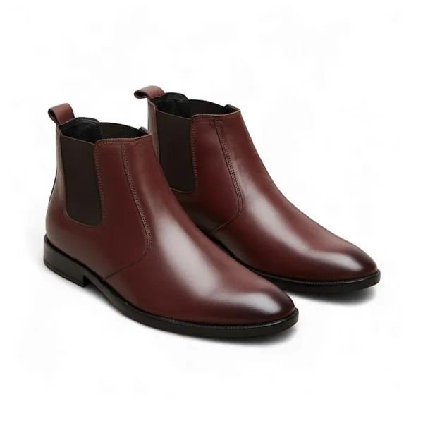 Burgundy_Leather_Chelsea_Boots_For_Men