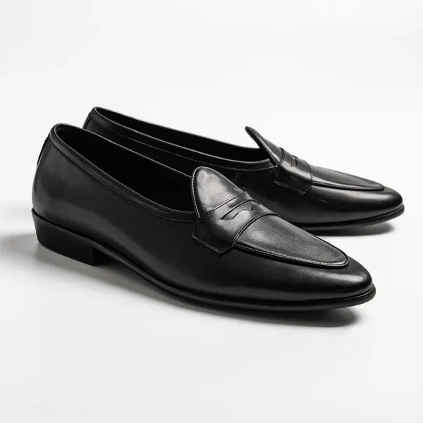 Black_Leather_Penny_Loafers_For_Men