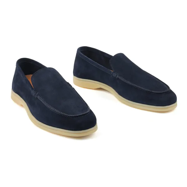 Navy_Blue_Suede_Slip-On_Loafers_For_Men