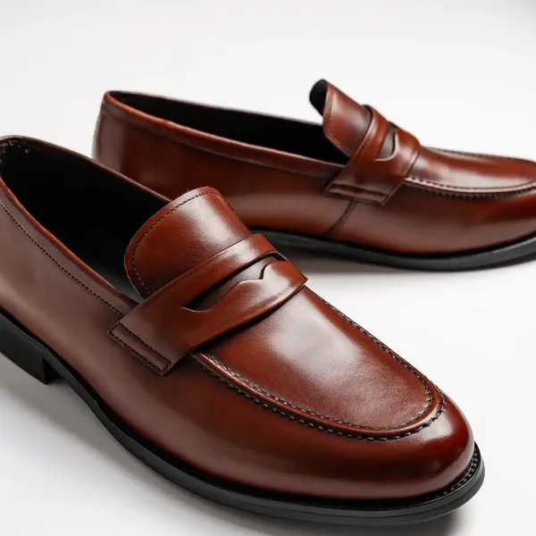 Brown_Leather_Slip-On_Penny_Loafers_For_Men