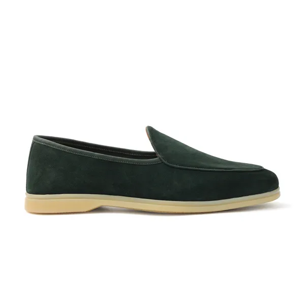 Green_Suede_Slip-On_Loafers_For_Men