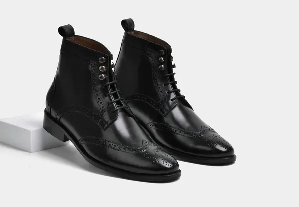 Black_Leather_Brogue_Ankle_Boots_For_Men