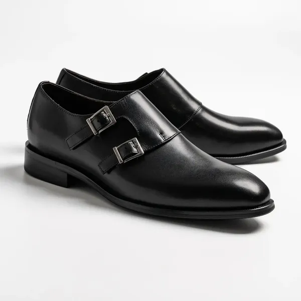 Black_Leather_Double_Monk_Strap_Formal_Shoes_For_Men
