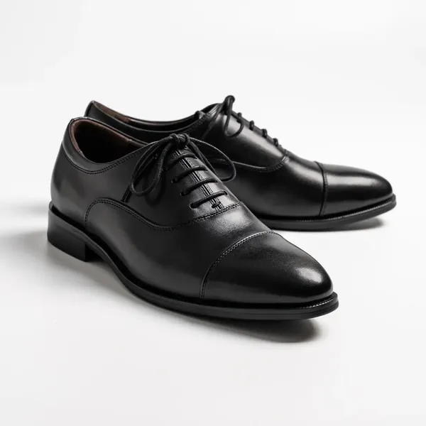 Black_Leather_Cap_Toe_Oxford_Formal_Shoes_For_Men