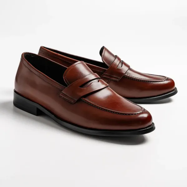 Brown_Leather_Slip-On_Penny_Loafers_For_Men