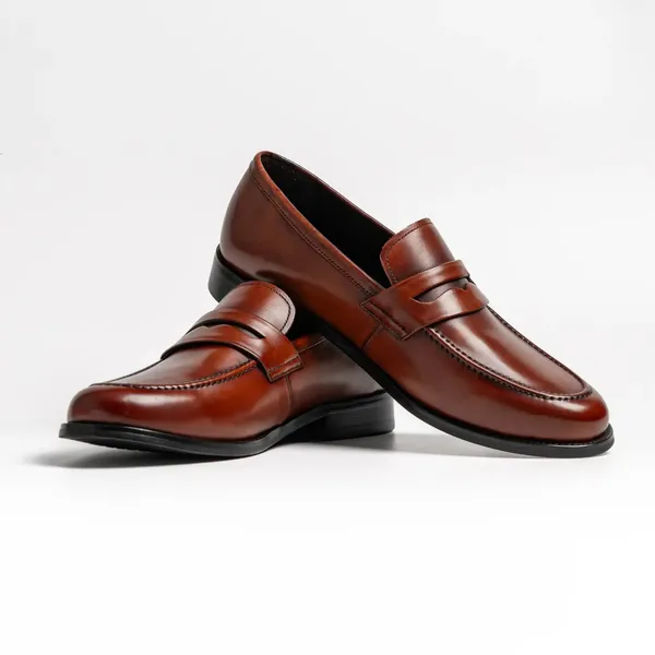 Brown_Leather_Slip-On_Penny_Loafers_For_Men