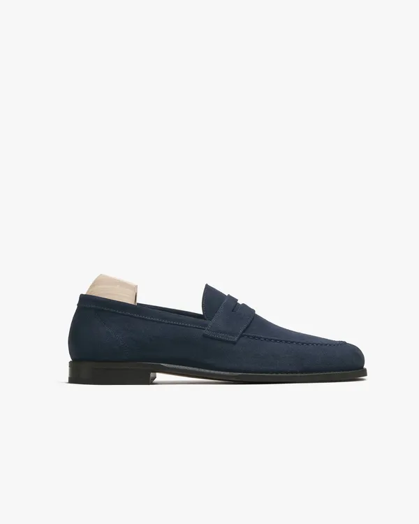 Blue_Suede_Penny_Loafers_For_Men