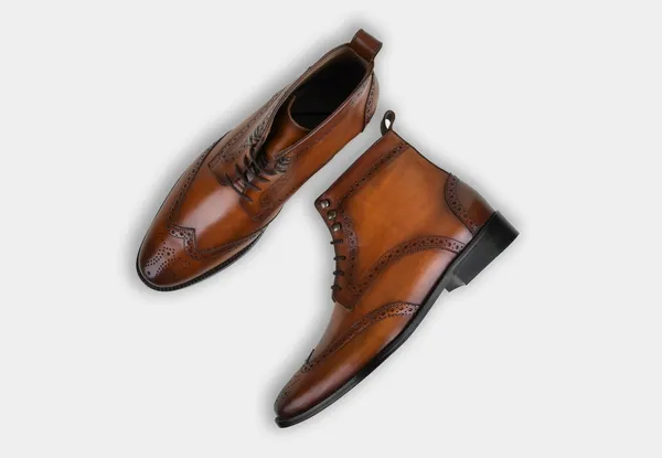 Tan_Leather_Brogue_Ankle_Boots_For_Men