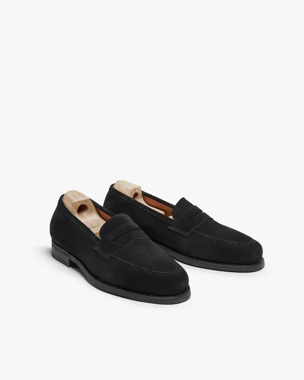 Black_Suede_Penny_Loafers_For_Men