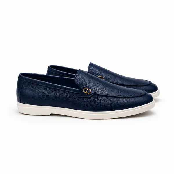 Blue_Leather_Loafer_Shoes_For_Men