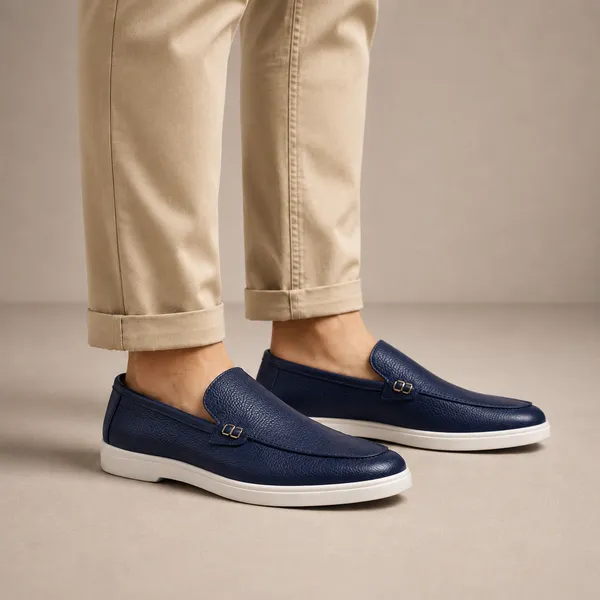 Blue_Leather_Loafer_Shoes_For_Men