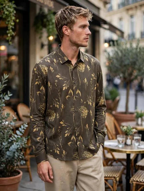 The_Brown_Olive_Noir_-_Golden_Herbarium_Shirt