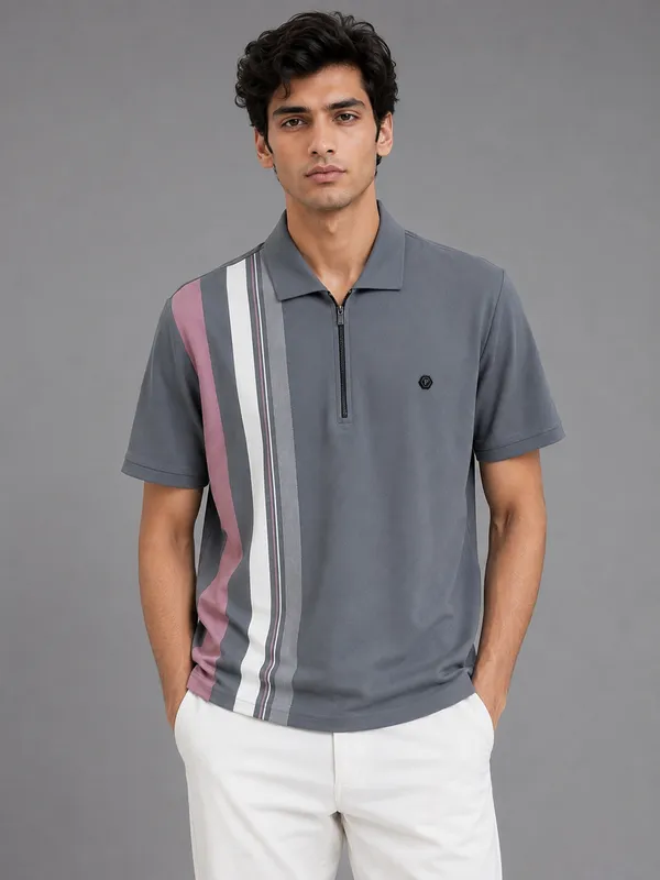 ARCTIC_DRIFT_-_Slate_Grey_Designer_Zip_Polo
