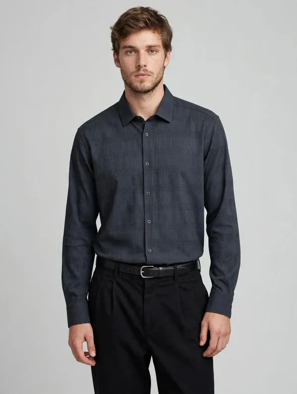 Gridlock_Dobby_Shirt_-_Dark_Grey