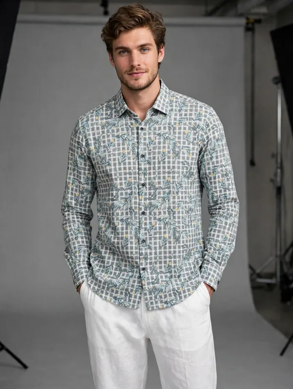 Misty_Grey_Botanical_Gingham_Shirt