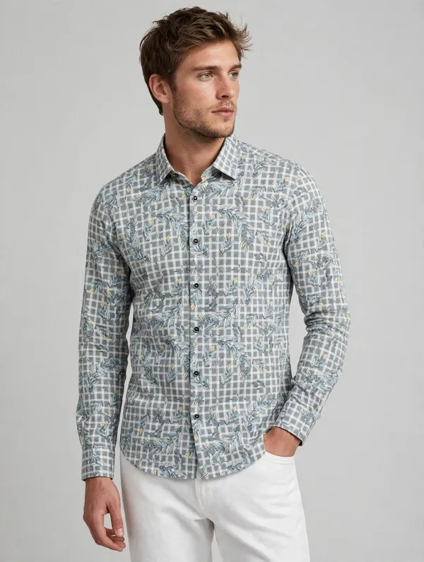 Misty_Grey_Botanical_Gingham_Shirt