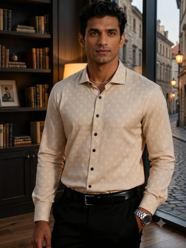 Textured_Cotton_Slim_Fit_Shirt_For_Men