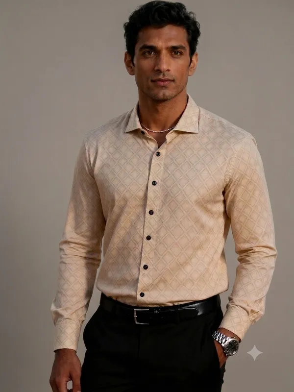 Textured_Cotton_Slim_Fit_Shirt_For_Men