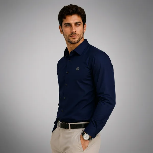 Navy_Blue_Cotton_Full_Sleeve_Formal_Shirt_For_Men