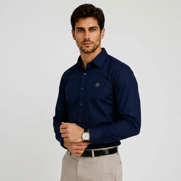 Navy_Blue_Cotton_Full_Sleeve_Formal_Shirt_For_Men
