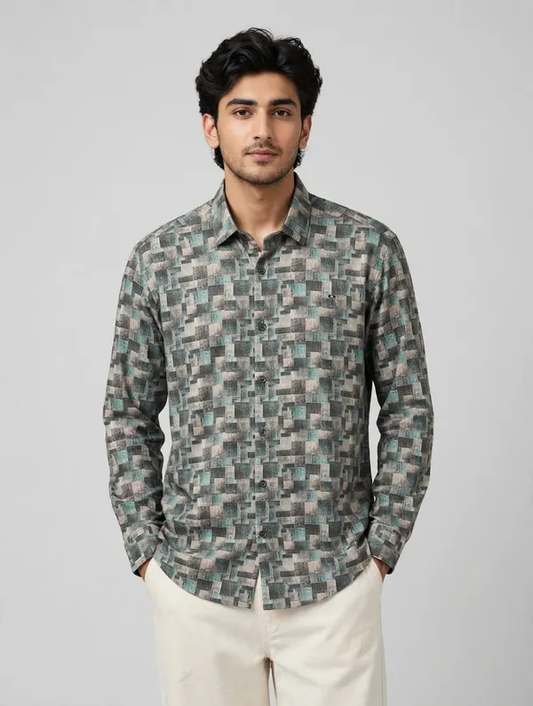 The_PARIBITO_UrbanMosaic_Printed_Shirt