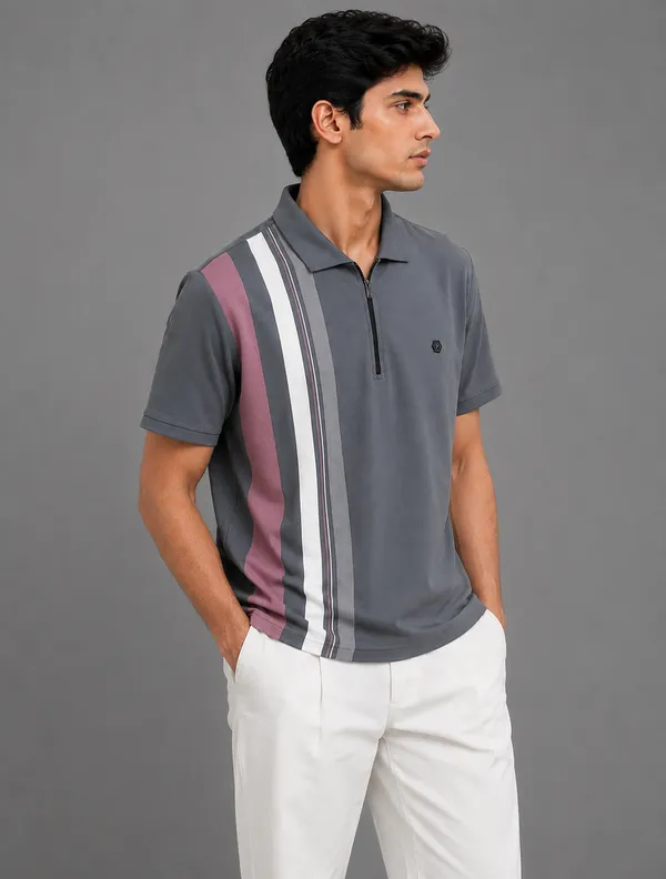 ARCTIC_DRIFT_-_Slate_Grey_Designer_Zip_Polo