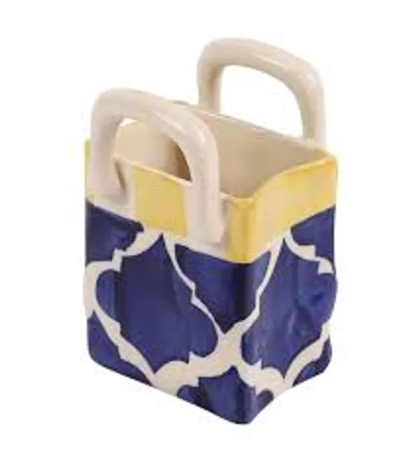 Blue_Pottery_Blue_Hand_Painted_Blue_Pottery_Square_Planter_Pen_Holder