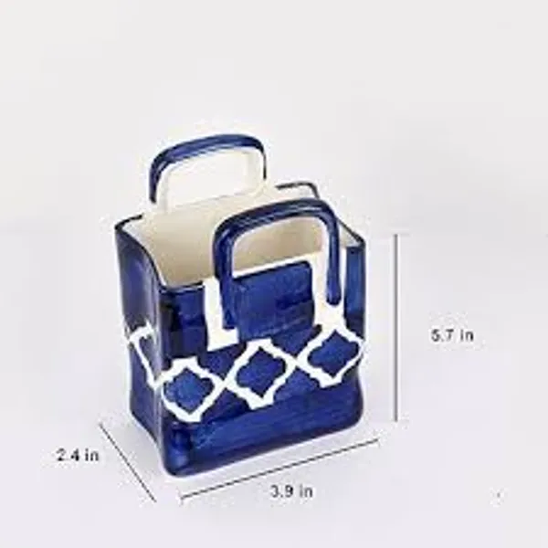 Blue_Pottery_Blue_Hand_Painted_Blue_Pottery_Square_Planter_Pen_Holder