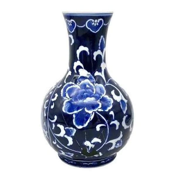 Blue_Pottery_Decorative_Black_And_Blue_Scroll_Tumbler