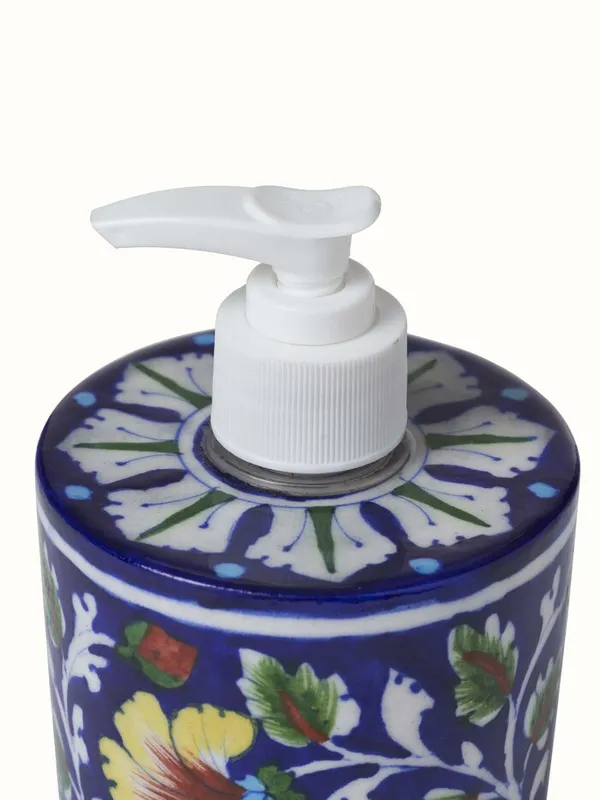 Blue_Pottery_Blue_Floral_Dispenser