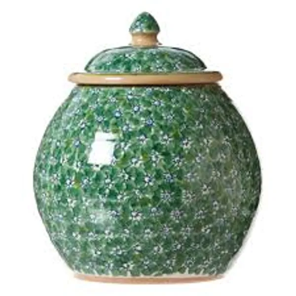 Blue_Pottery_Decorative_Green_Moss_Garden_Storage_Jar