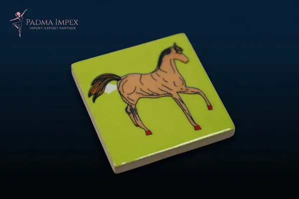 Blue_Pottery_Prancing_Stallion_Decorative_Tile