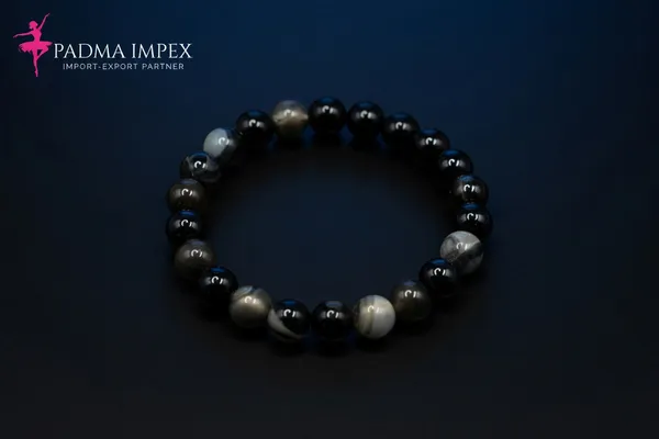 Black_Beads_Banded_Agate_Bracelet_For_Women