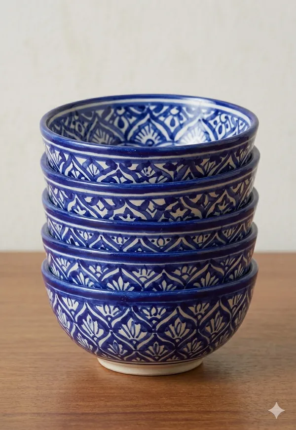 Blue_Pottery_Blue_White_Handpainted_Bowl_Set_Of_6