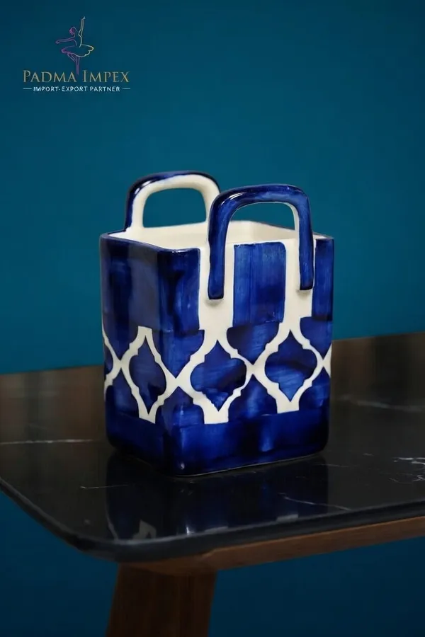 Blue_Pottery_Moroccan_Blue_White_Tote_Bag_Vase