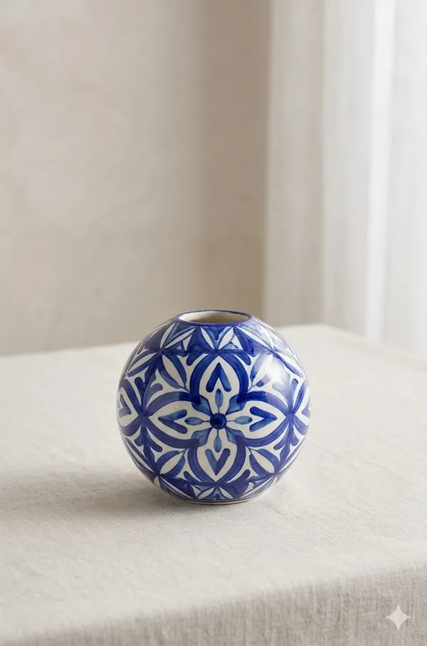 Blue_Pottery_Floral_Pattern_Blue_And_White_Round_Vase