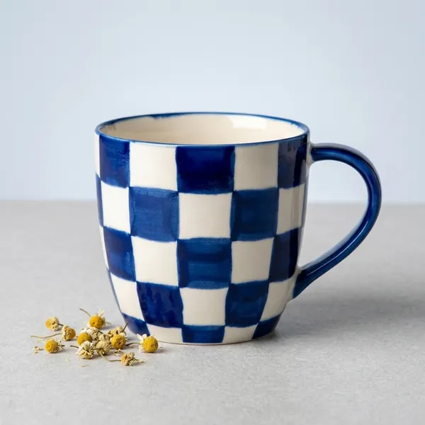 Blue_Pottery_Checkered_Blue_And_White_Coffee_Mug